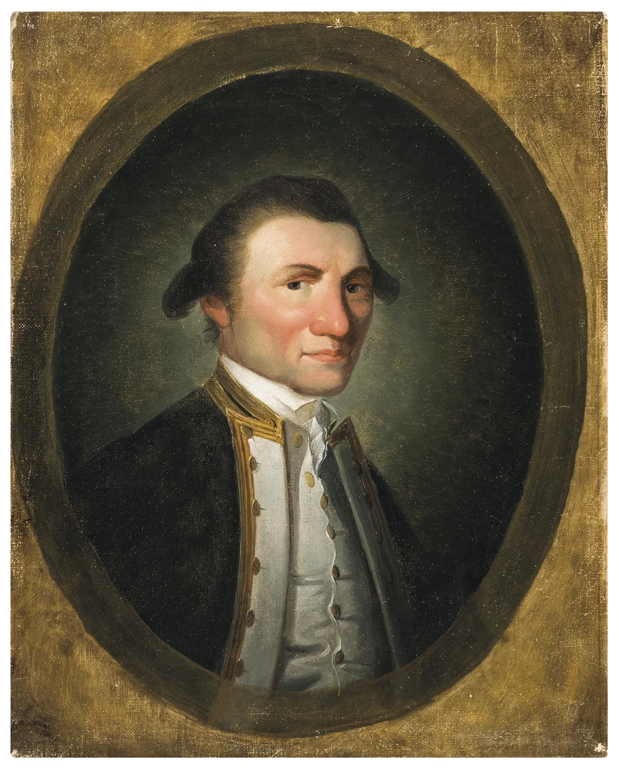 Ritratto del capitano James Cook, in uniforme da capitano